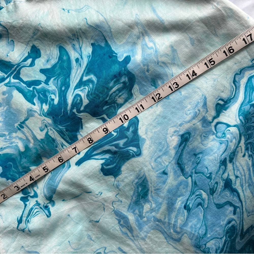 Maeve Anthropology Blue Marbled Waters Dress Women’s 2 EUC - Picture 10 of 11